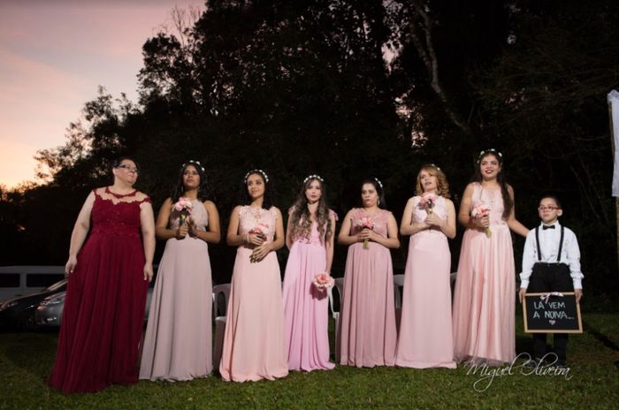 Minhas madrinhas usaram Rosa bebe♥