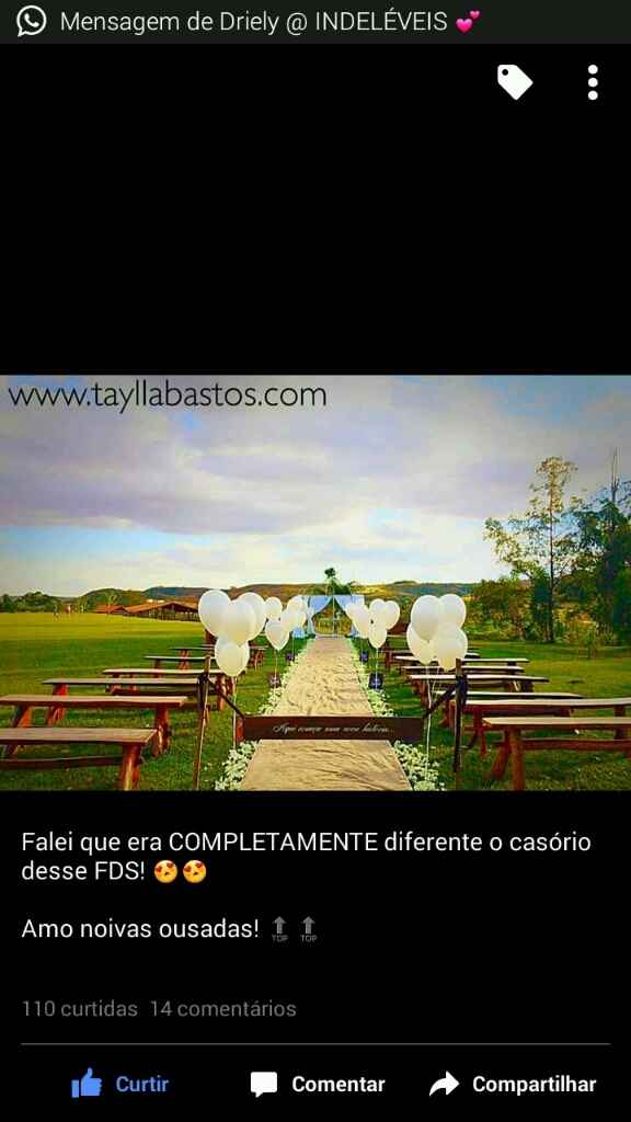 Casar no sítio, me ajudem ! - 1