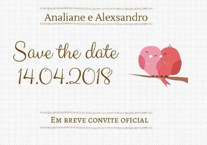 Save the date. qual escolher? #ajuda - 1