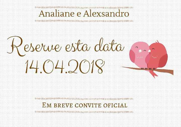 Save the date - 1
