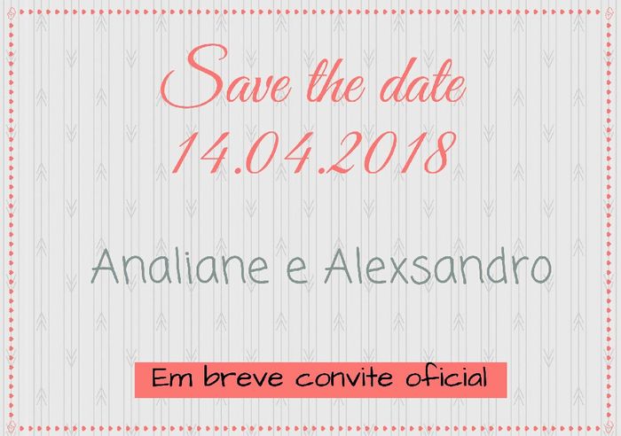 Save the date. qual escolher? #ajuda - 2
