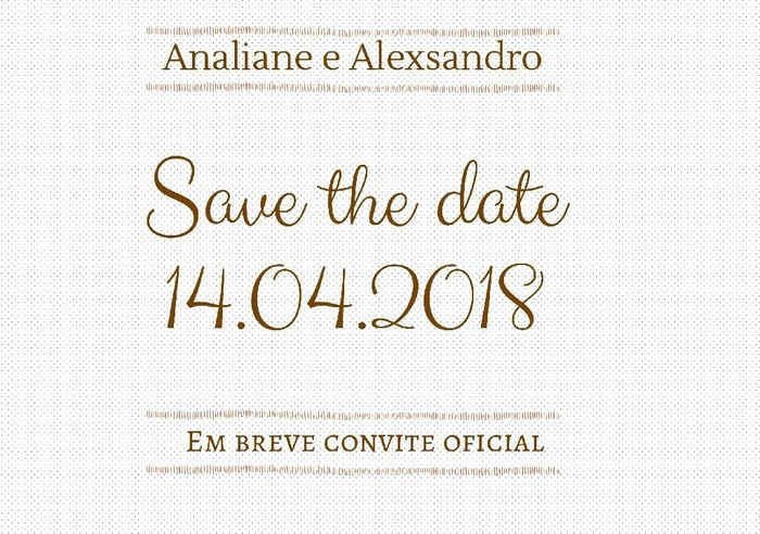 Save the date. qual escolher? #ajuda - 3