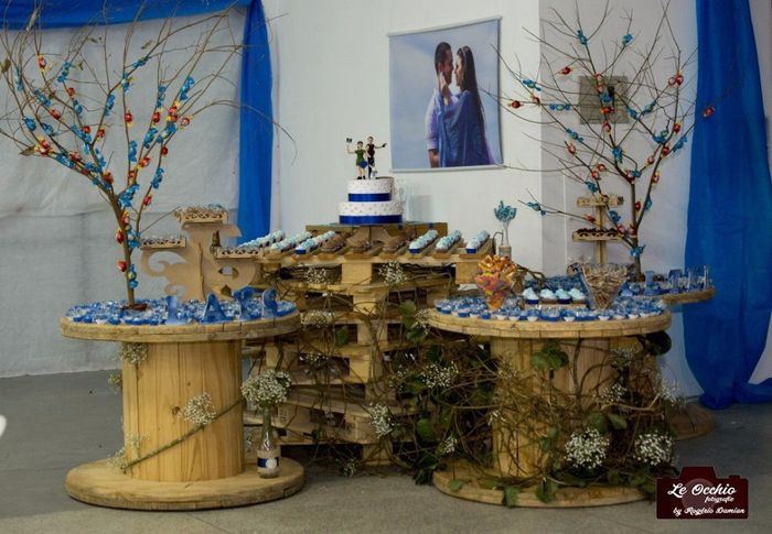 Recepção, mesa dos doces.