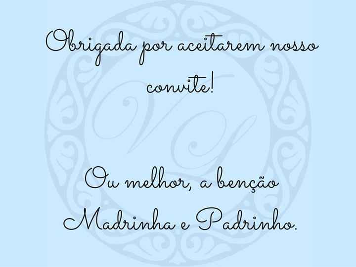 Convite Padrinhos