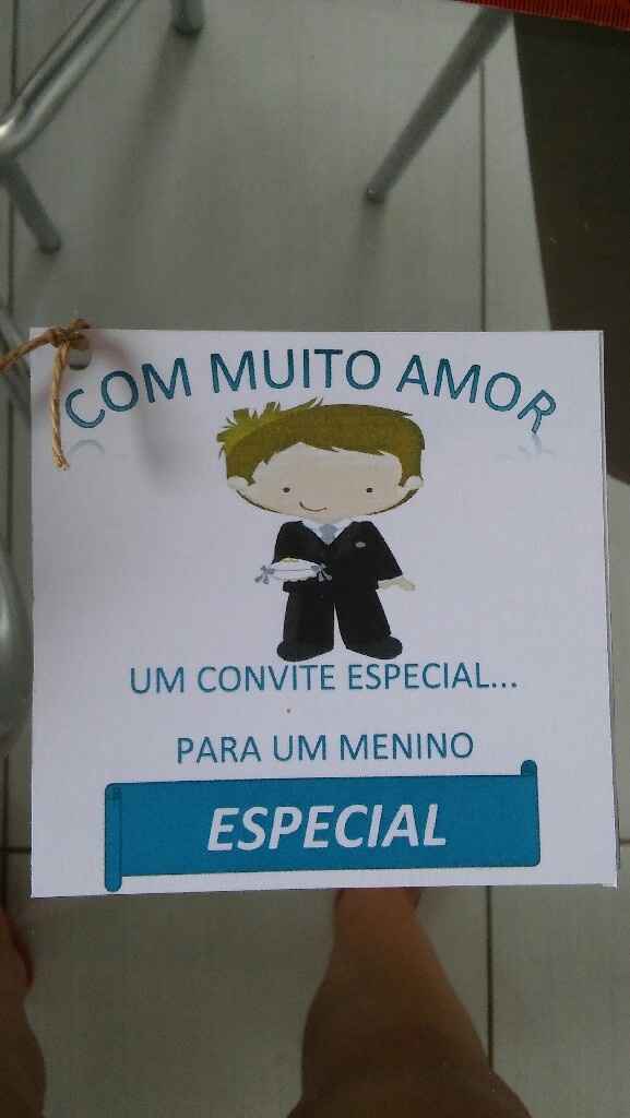Convite pagens e daminhas - 1