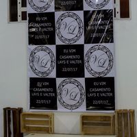 Recepção, banner pra bater as fotos com os convidados!