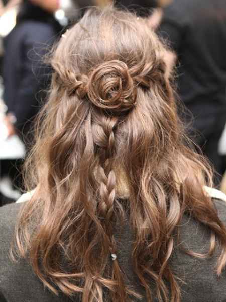 Inspiração cabelo meio preso 3