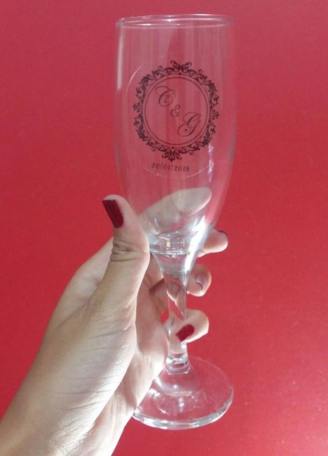 Taça grossa de vidro