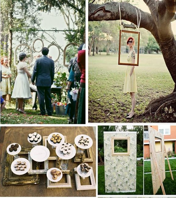 Molduras de quadro no casamento