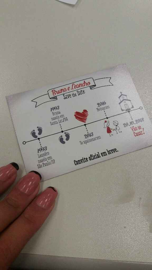 Lembrancinha noivado  save date! - 1