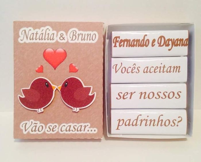 Convites para padrinhos. - 2