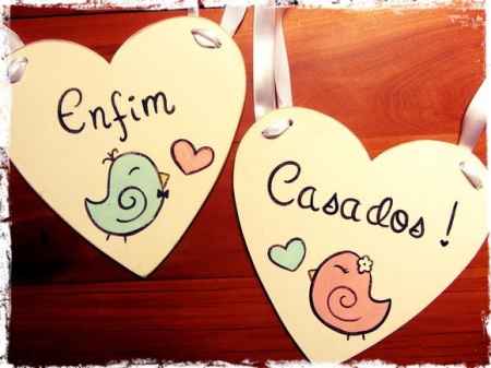 Plaquinhas para cadeiras