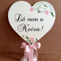 Placa Lá vem a noiva