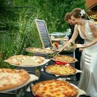 Rodízio de pizza no casamento!