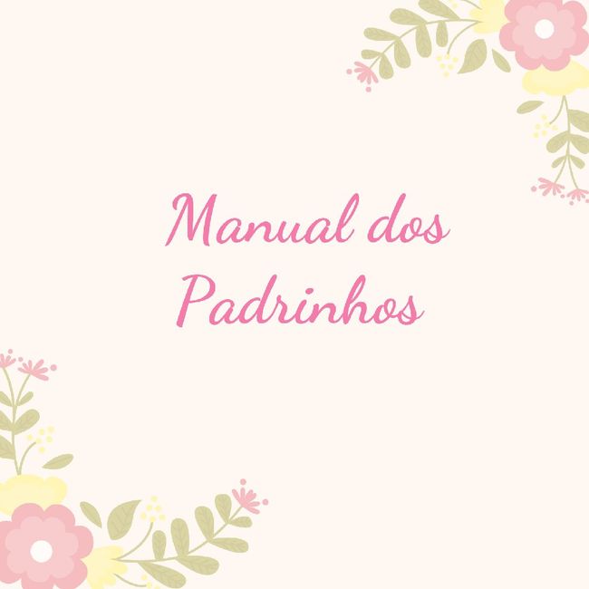 Manual padrinhos 1