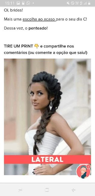 TIRE UM PRINT para decidir o penteado 8