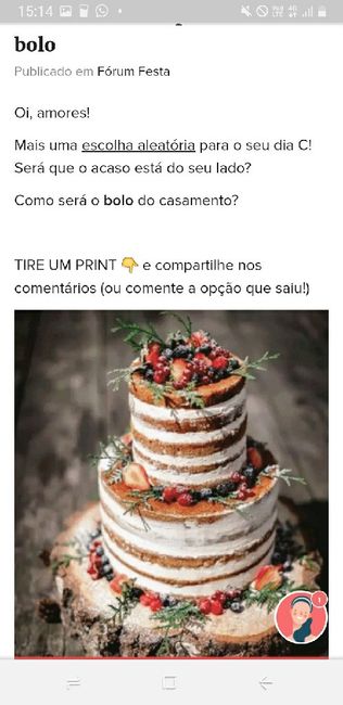 TIRE UM PRINT para decidir o bolo 25