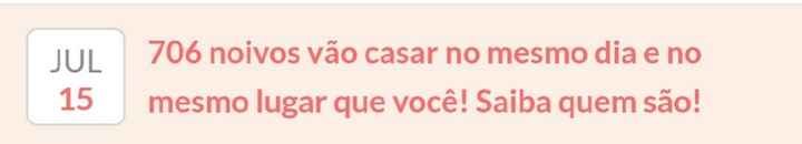 Quantos novinhos vão casar no mesmo dia que vocês? - 1
