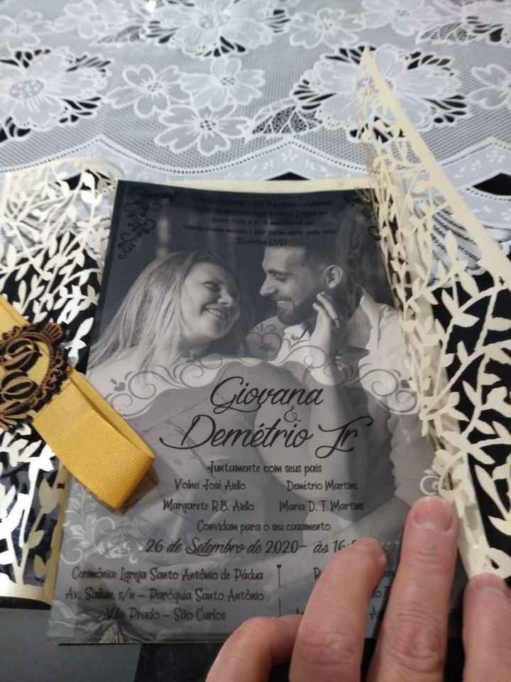 Nosso convite de casamento - 1