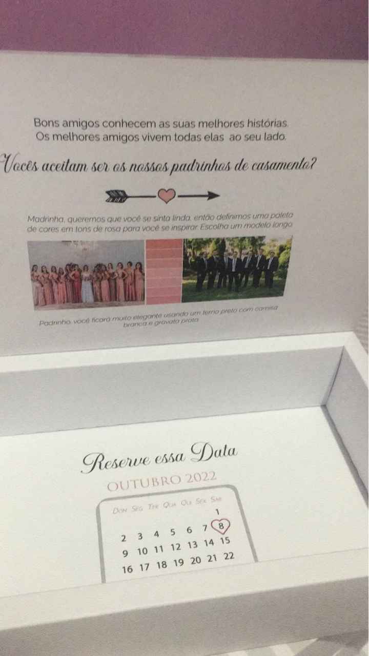 Convites dos padrinhos - 2