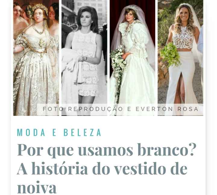Porque usa-se vestido branco - 1