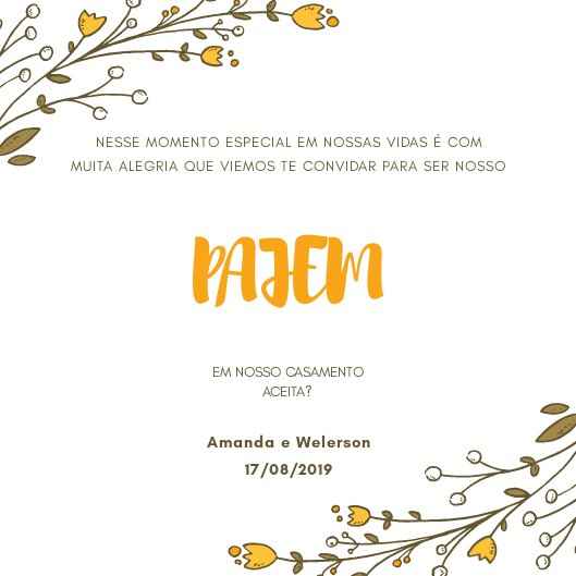 Fiz os convites da daminha, dama de honra, pajem e porta alianças!!! Vem ver! - 4