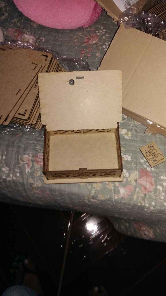 Minhas caixinhas para os padrinhos chegaram!!! - 2