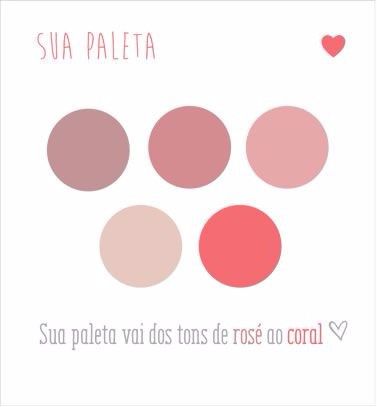 paleta rosé ao coral