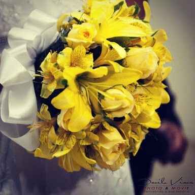 Buquê amarelo -  inspiraçoes - 11