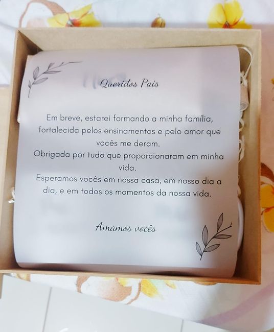 Presentes para Mãe e Pai da noiva (o) 3