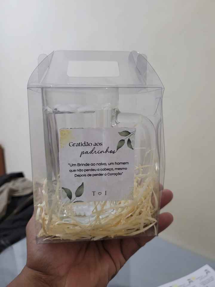 Lembrancinhas para os Padrinhos de Casamento - 1