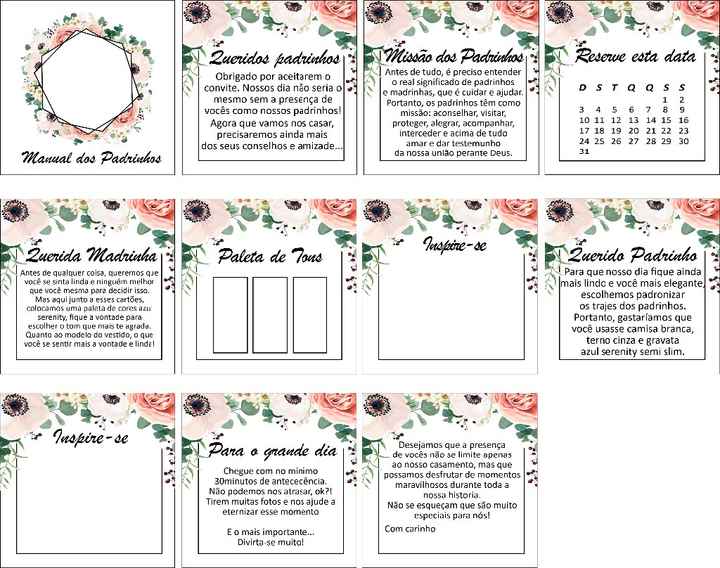 Manual Padrinhos para preencher - Sheila