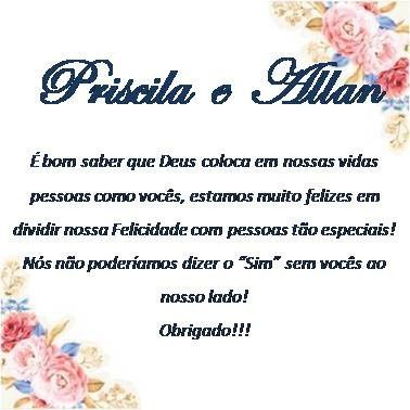 Nome dos padrinhos