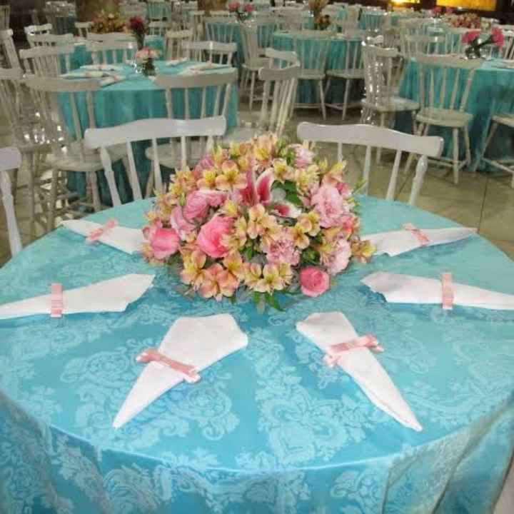Decoração de mesas Azul - novembro azul - 2