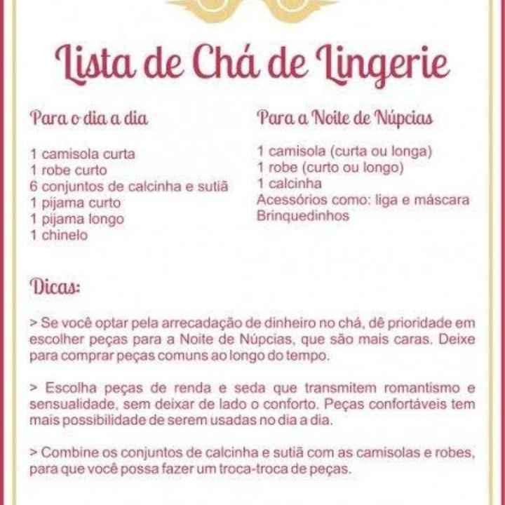 Chá de lingerie - 1