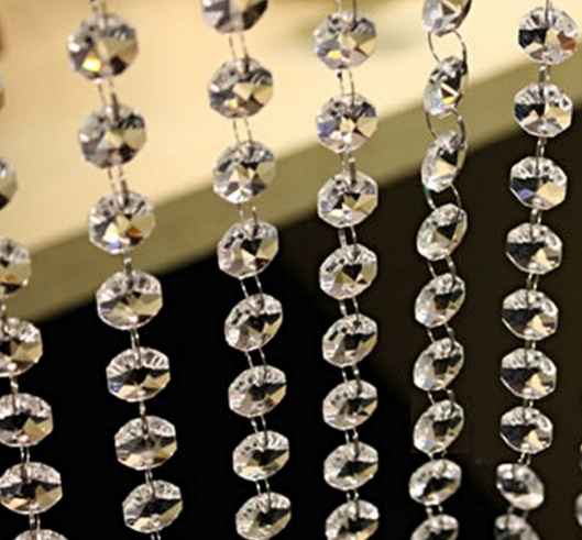fio de cristais para decoração