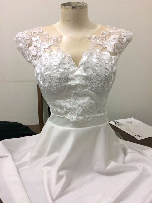 Frente do vestido