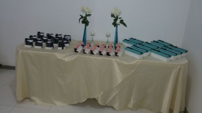 Mesa dos convites dos Padrinhos