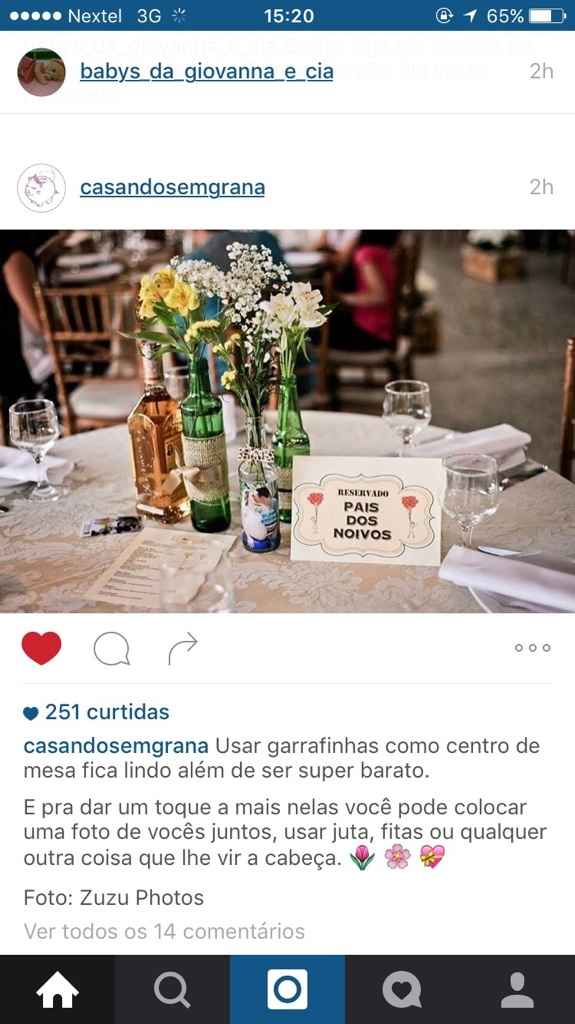 Quem vai fazer centro de mesas de garrafas? - 1