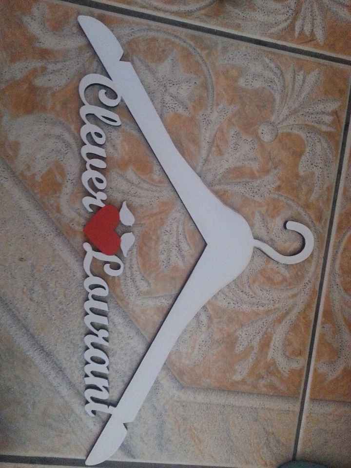 Meu cabide para o dia da noiva! - 2