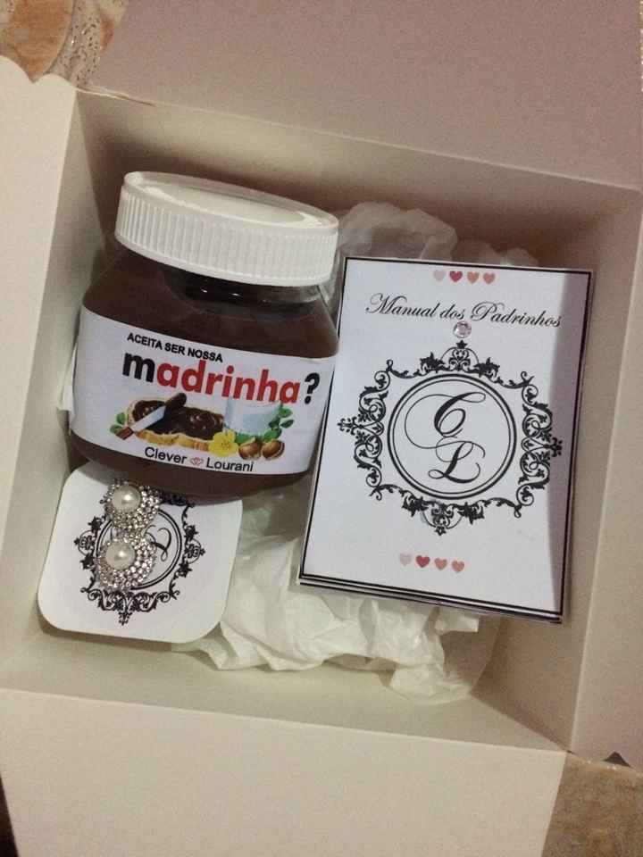 Caixa convite padrinhos❣️❤😍 - 4