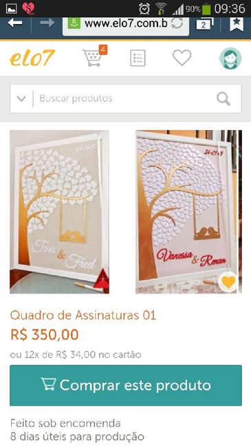 Quadro de assinatura!  onde encontro? - 1