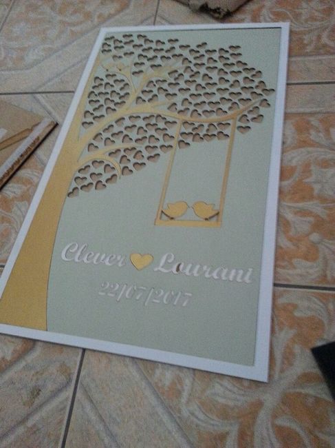 Meu quadro  de assinaturas e cabide chegaram!!!! - 5