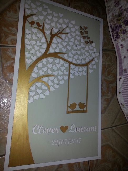 Meu quadro  de assinaturas e cabide chegaram!!!! - 1