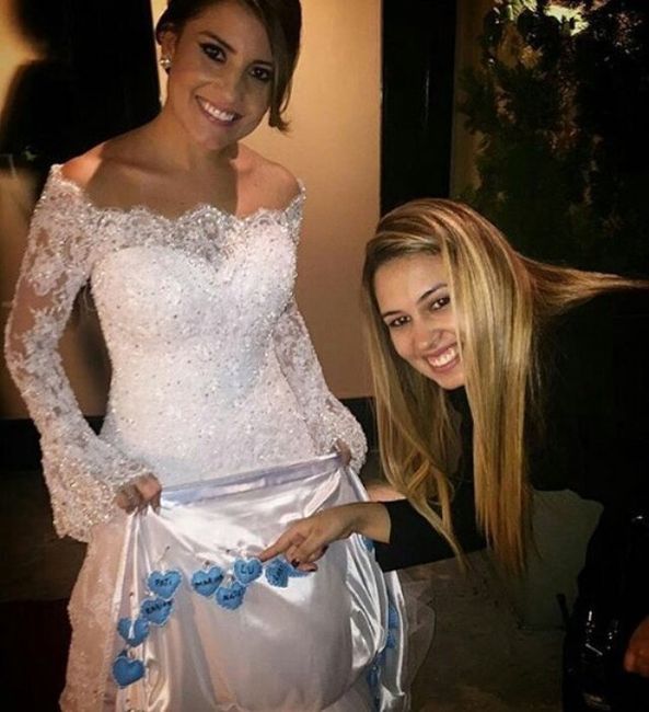 Nome na barra do vestido 👰🏻👗📝 - 2