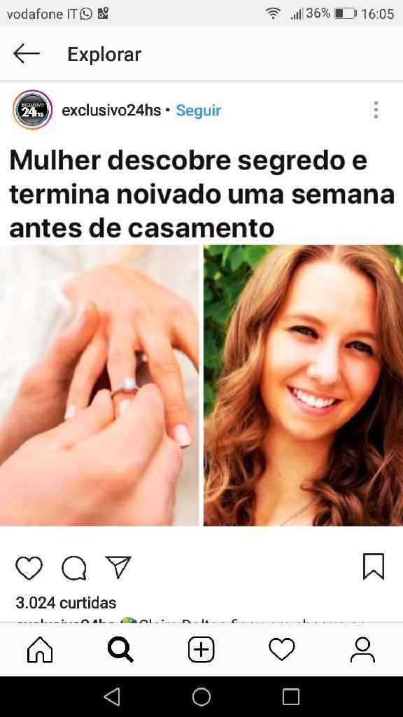 Terminar um noivado com uma semana antes do casamento é ter amor próprio e coragem! Parabéns pra ess