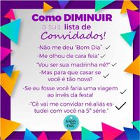 Como diminuir a lista de convidado - 1