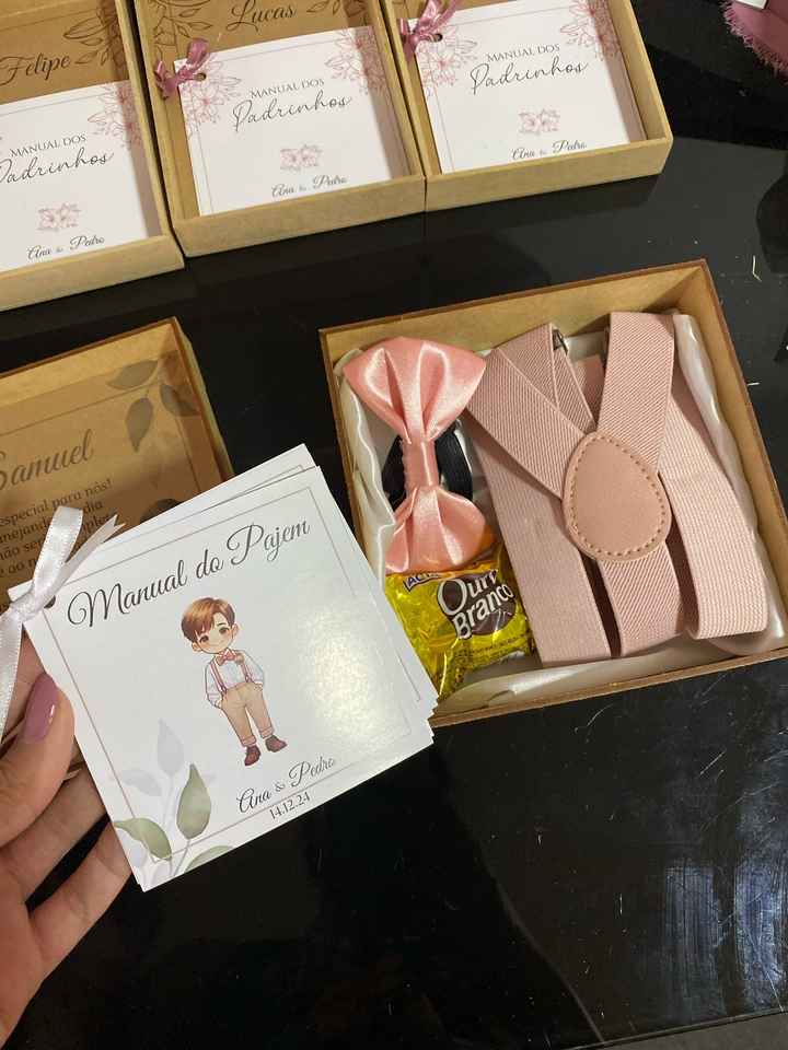 Convite e Lembrancinha para Damas e Pajens - 1