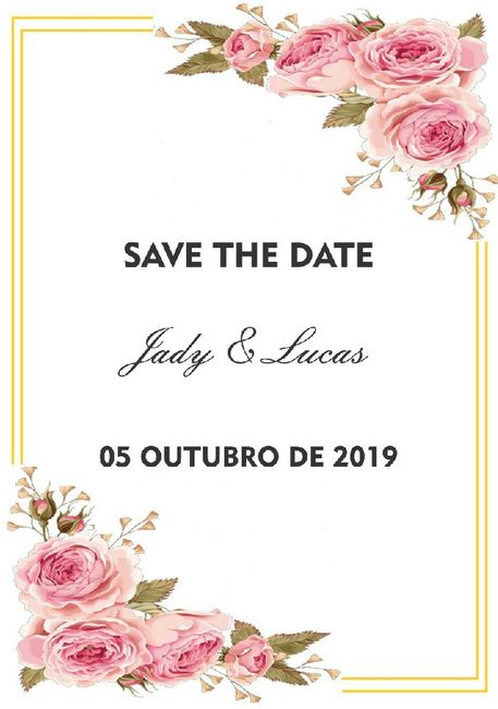 Opinião save the date - 3