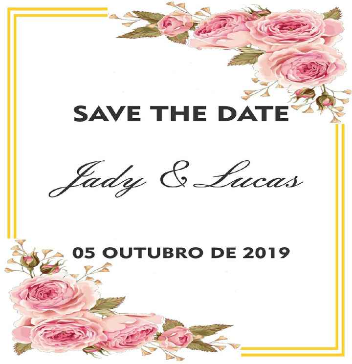 Opinião save the date - 2